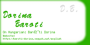 dorina baroti business card